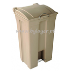 85L waste collection bin with pedal and wheels