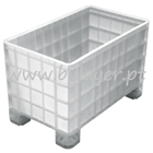 250L Solid Pallet Box (1000x600x650mm) with 4 feet