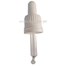 Dropper Pipette cap PP18 tamper evident ribbed with curved tip white for 5ml bottle