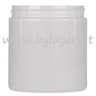 Boião em PET 250ml branco com diâmetro de 70mm