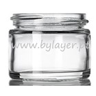 Boião vidro 50ml transparente com diâmetro 56mm 
