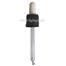 Dropper with white Pipette and black cap PP18 with curved tip for 100ml bottle