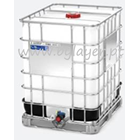 UN Approved 1250L IBC Tank with Steel-framepallet, zinced