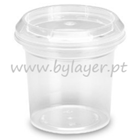 140ml transparent bucket with lid