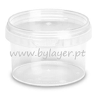 280ml transparent bucket with lid