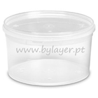 1L transparent bucket with lid