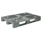 Palete de plastico gradeada (1200x800mm) com 3 travessas