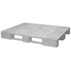 Palete de plastico gradeada (1200x800mm) com 3 travessas branca