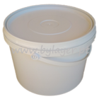 Balde de 8,5L Homologado UN com tampa e asa branco