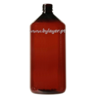 Anulado Frasco PET cilindrico de 1000 ml âmbar