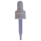 Anulado Tampa rosca com pipeta conta gotas PP18 branco para frasco de 30ml