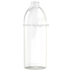 Botella PET cilindrica de 750 ml transparente