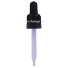 Anulado Tampa rosca com pipeta conta gotas PP18 preto para frasco de 30ml