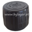 Tamper evident screw cap 28/410 black big ribbed with child safety and liner