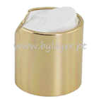 Bouchon DISC TOP à vis 24/41 aluminium doré brillante avec blanc lisse