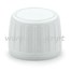 Tamper evident screw cap 28/410 white big ribbed with liner