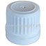 Tamper evident screw cap PP18 white with liner ribbed