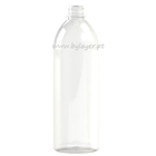 Cylindrical PET bottle 1000 ml transparent