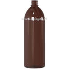 Botella PET cilindrica de 1000 ml ámbar