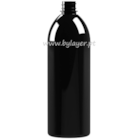 Botella PET cilindrica de 1000 ml negro