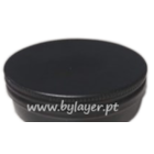 Anulado Tampa em aluminio com diâmetro 52mm em preto