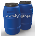 Bidão de 220L com tampa de rosca azul